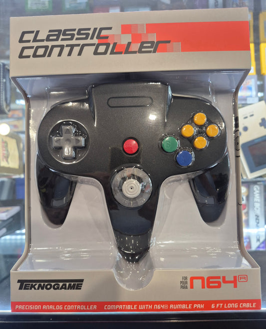 TeknoGame N64 Controller Black