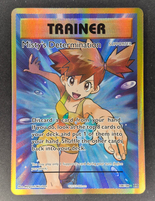 Mistys Determination 108/108 XY Evolutions Full Art Pokemon LP