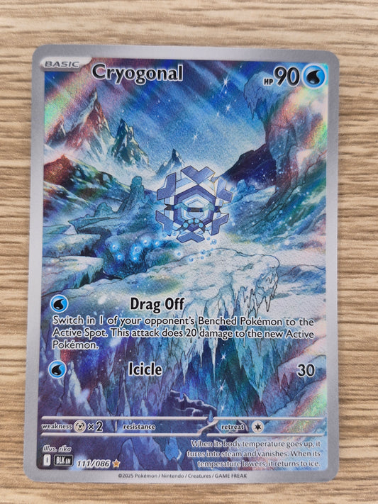 Cryogonal - 111/086 - Illustration Rare - Black Bolt BLK - NM/M - Pokemon Card