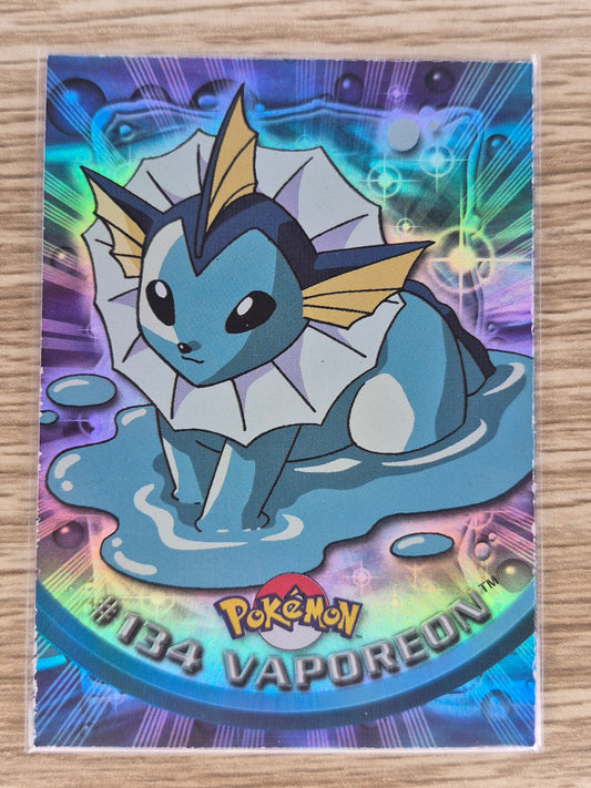 2000 Topps Pokémon Blue Label #134 Vaporeon Holo NM