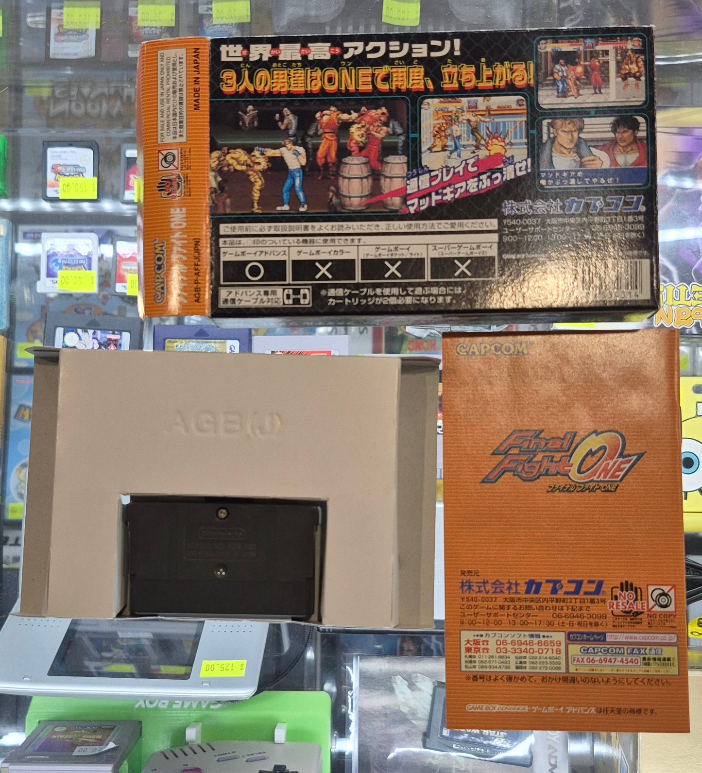 Final Fight One GameBoy Advance GBA Capcom Used Japan Boxed Manual Tested 2001