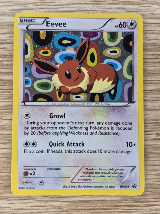 2013 POKEMON BLACK & WHITE PROMO BW94 EEVEE-HOLO SYLVEON COLLECTION LP