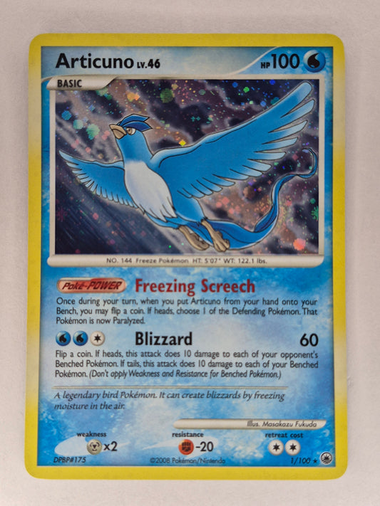 2008 Pokemon Diamond & Pearl Majestic Dawn Articuno Holo #1/100 LP