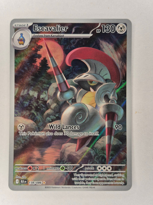 Escavalier 138/086 SV: Black Bolt Illustration Rare Holo Pokemon TCG Card NM