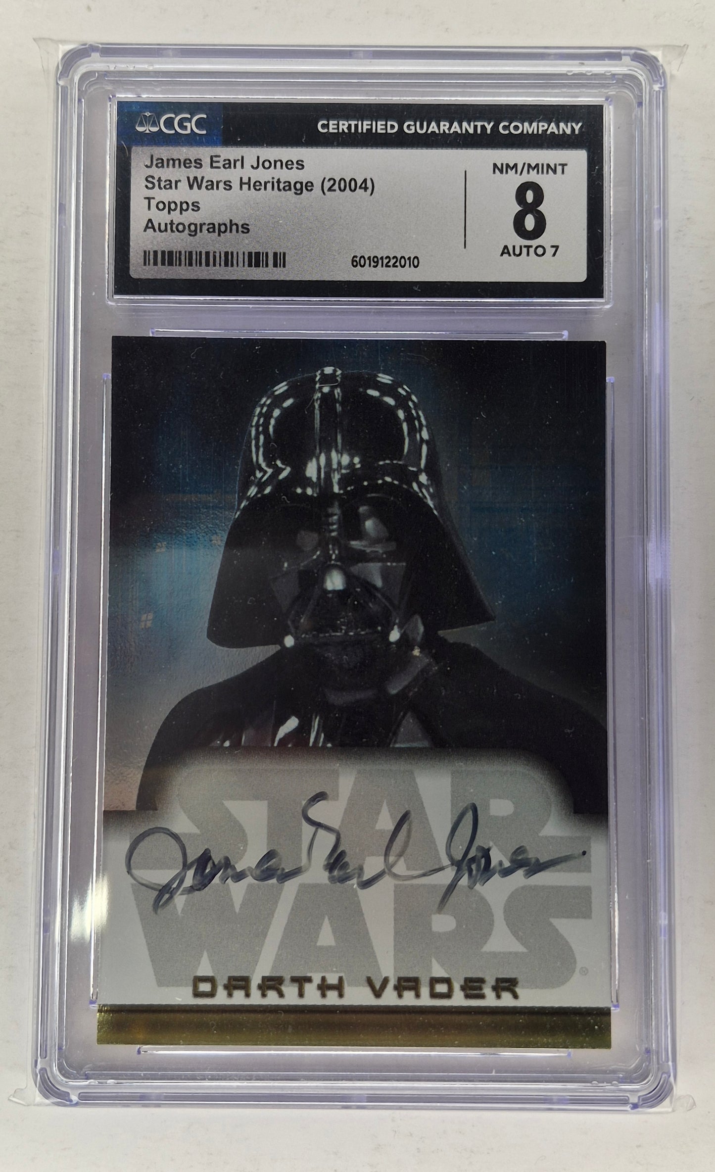 2004 Topps Star Wars Heritage Darth Vader James Earl Jones On Card Auto CGC 8 AUTO 7