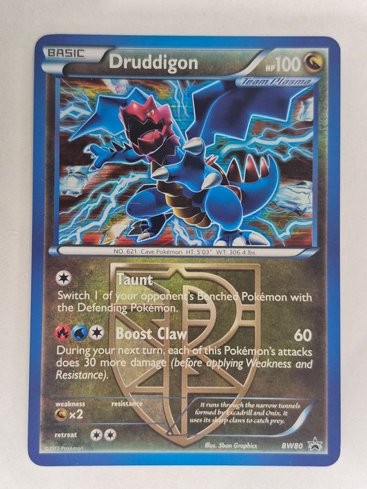 Druddigon - BW80 - Holo - BW Black Star Promo - Pokemon Card - LP