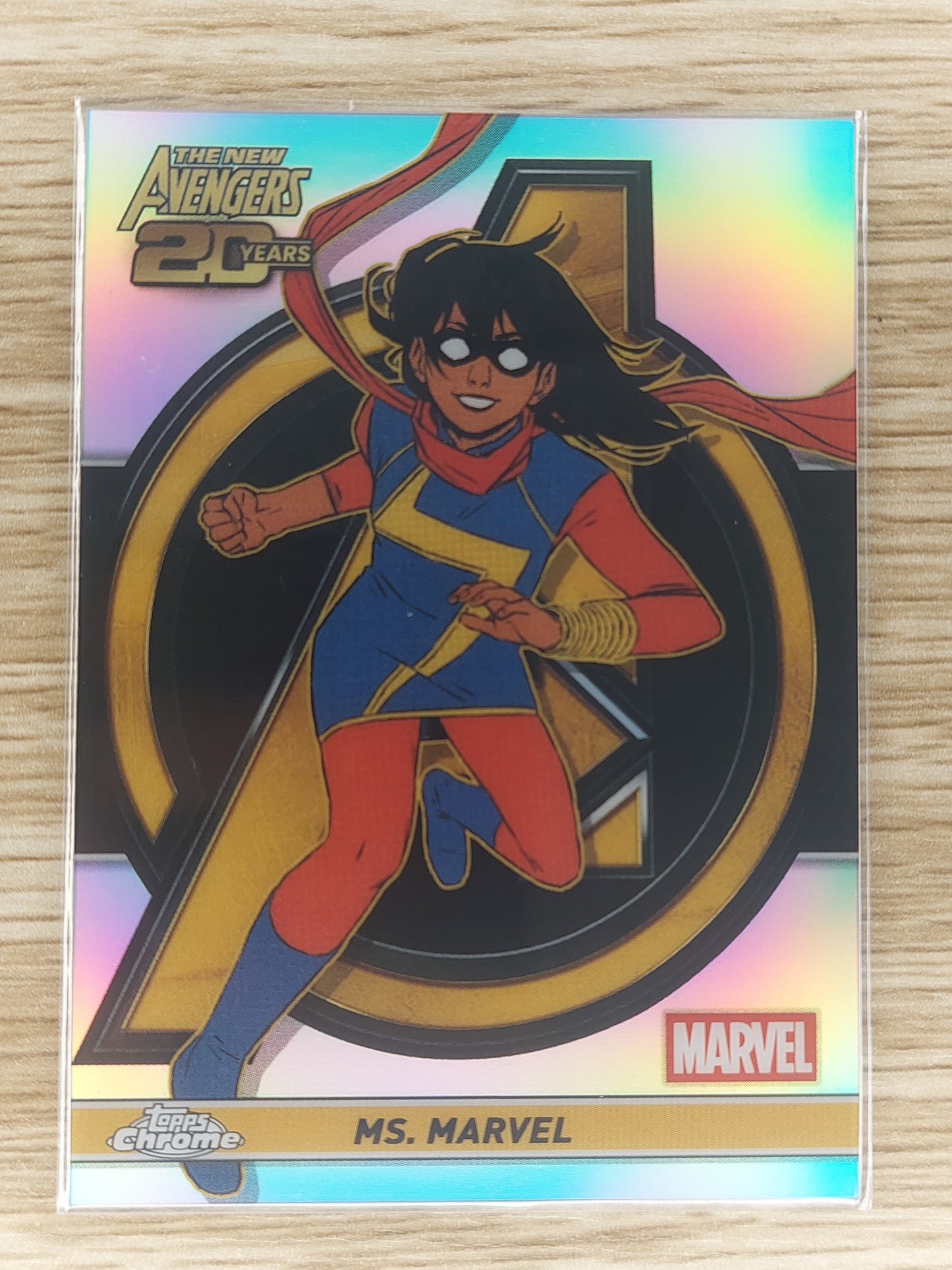 Topps Chrome Marvel 2025 Ms.Marvel 20th Anniversary Refractor #AV-8