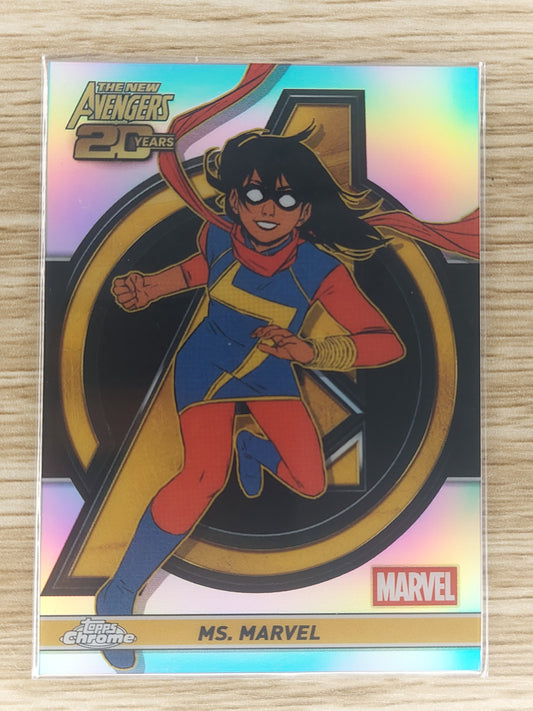 Topps Chrome Marvel 2025 Ms.Marvel 20th Anniversary Refractor #AV-8