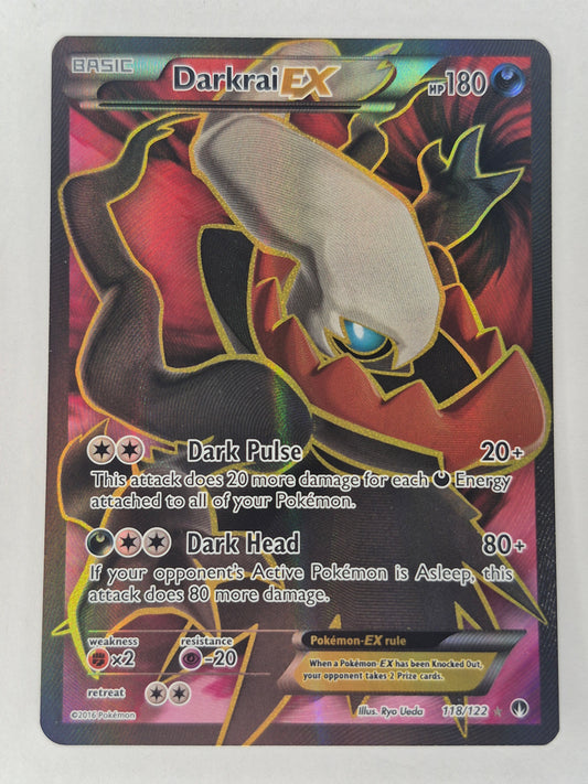 Darkrai EX 118/122 Full Art Pokemon XY BREAKpoint card LP