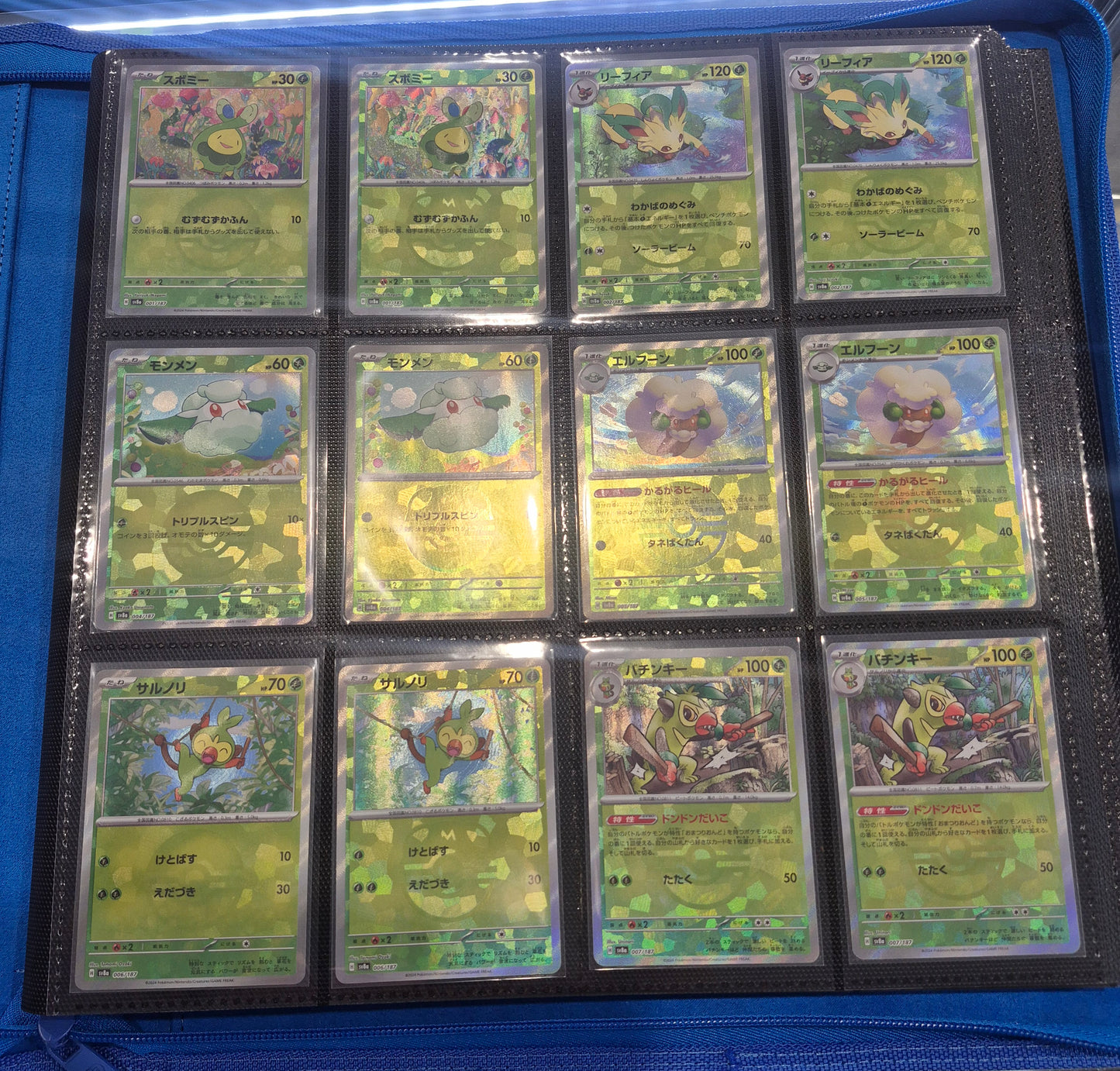 Japanese Pokemon SV8a Terastal Festival Complete Masterball/Pokeball Set 245 cards in Palms Off Binder.