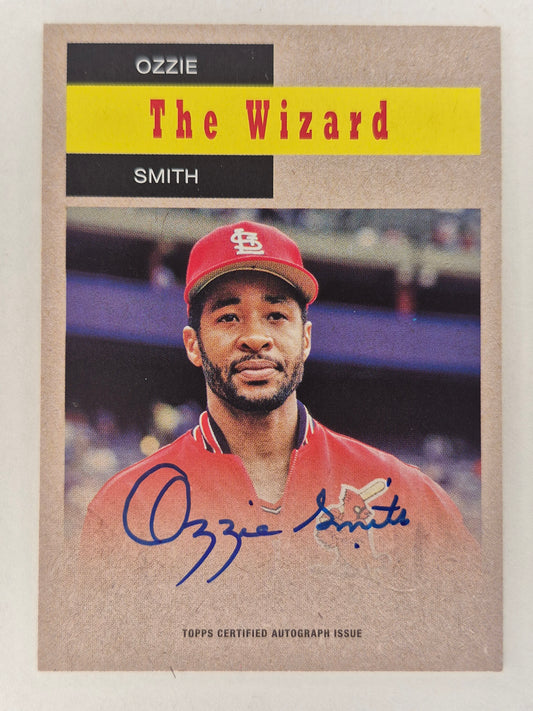 2024 Topps Archives Ozzie Smith 1958 TV Westerns On Card Autograph #58WA-OZ NM