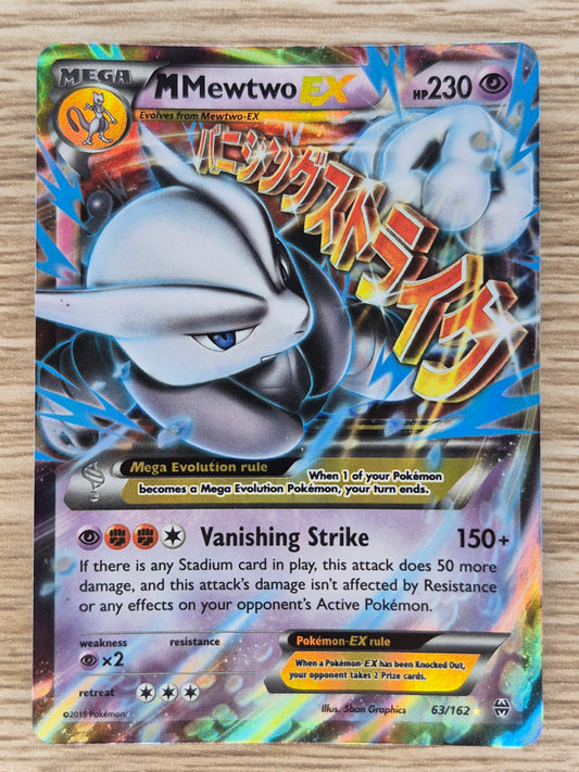 M Mewtwo EX - 63/162 - Ultra Rare - XY Breakthrough - Pokemon Card - LP