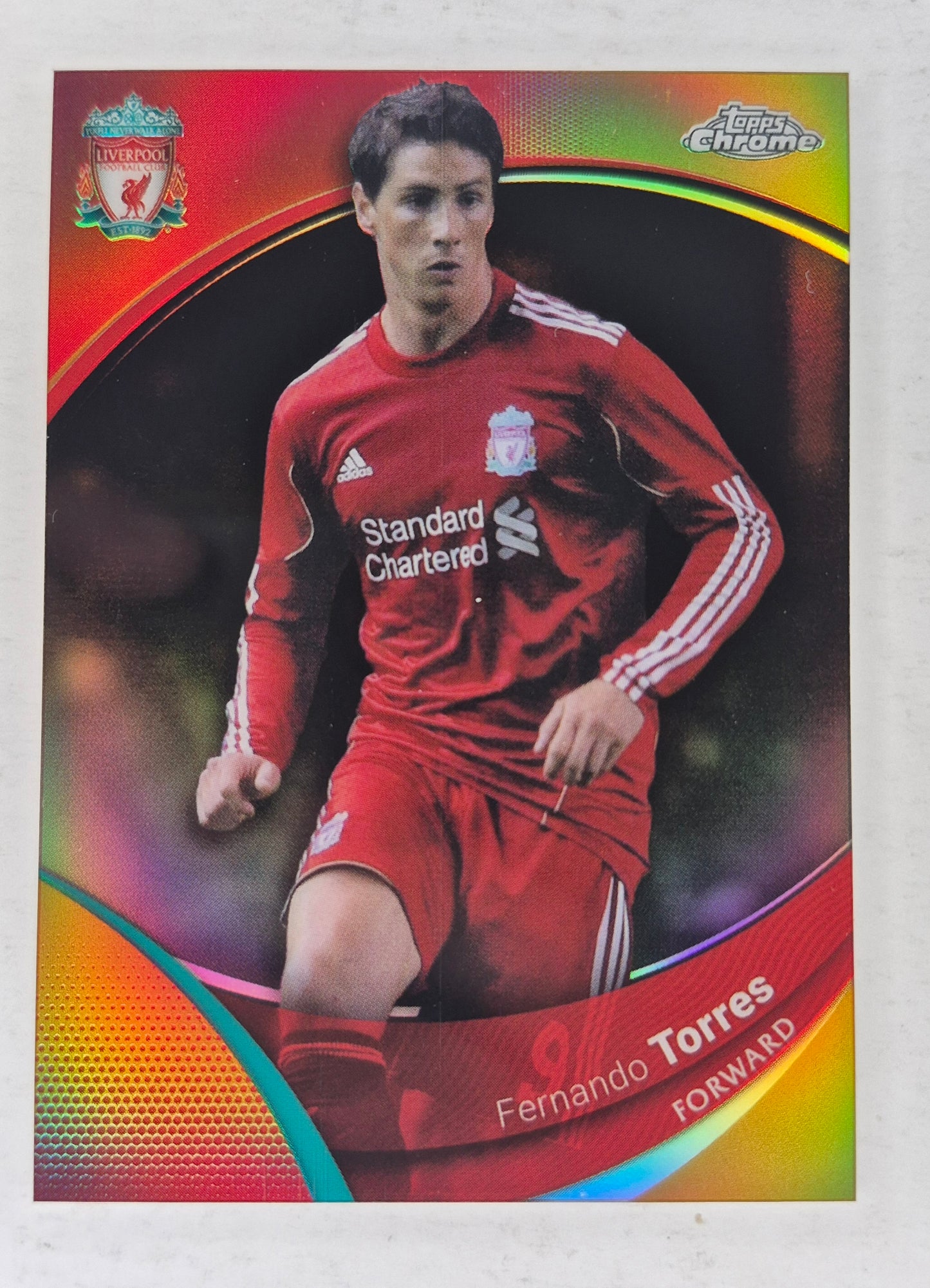 2024 Topps Chrome Liverpool Team Set - Fernando Torres Orange 03/50