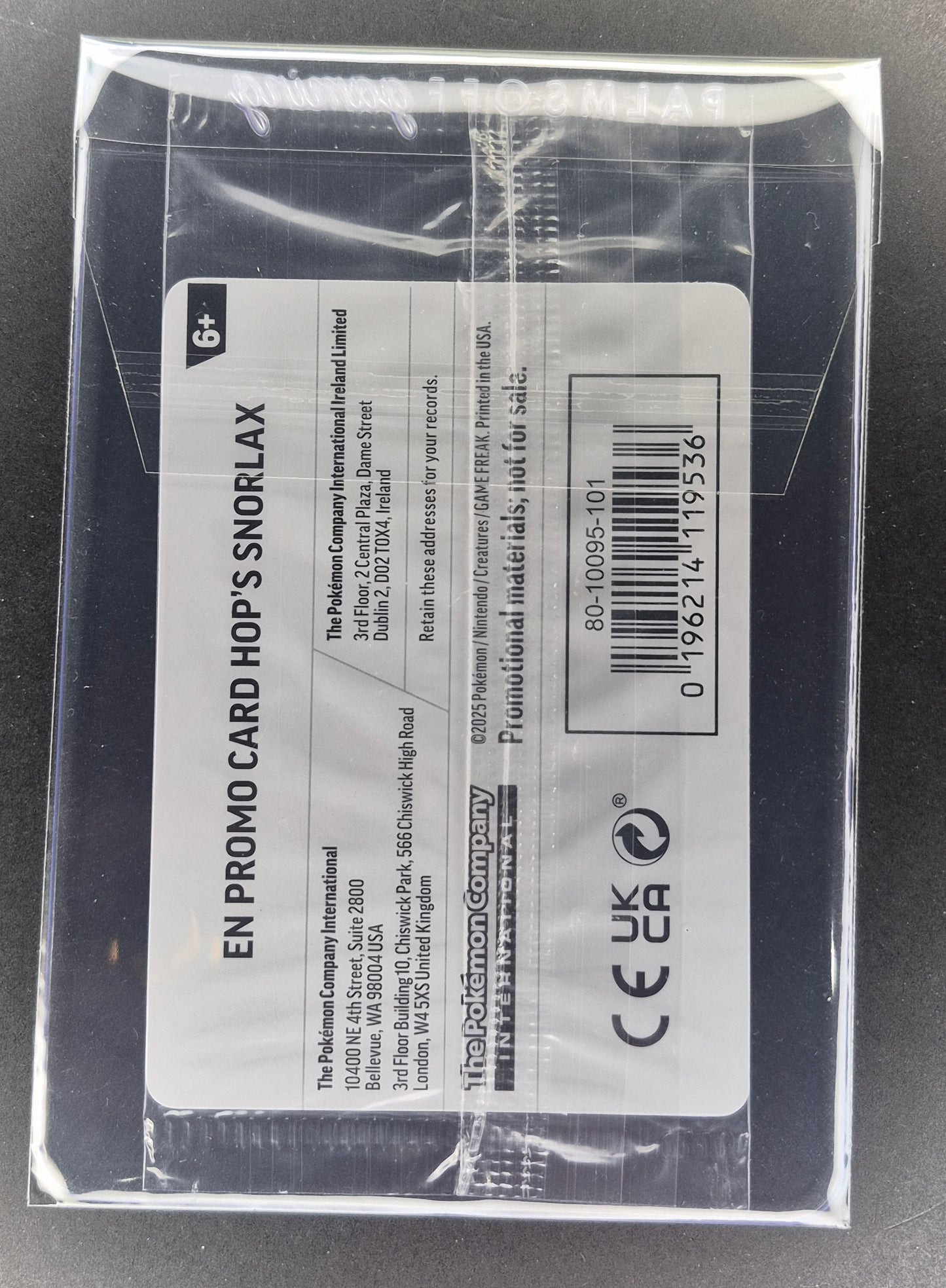 Hop's Snorlax - 117/159 - Journey Together EB GAMES Stamp - SEALED Promo Pokemon