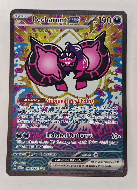 Pecharunt ex 163/131 Special Illustration Rare Prismatic Evolutions Pokemon NM