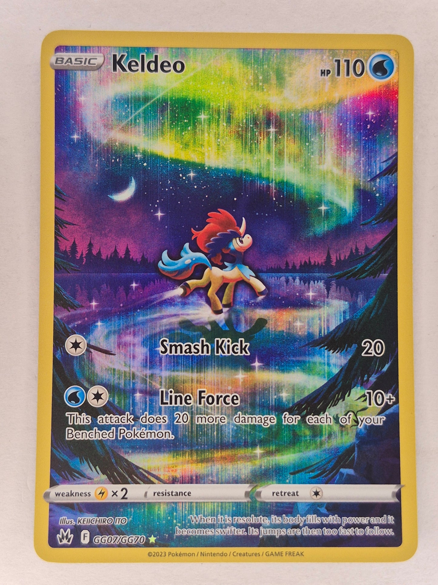Keldeo GG07/GG70 Holo Crown Zenith Galarian Gallery Pokemon NM