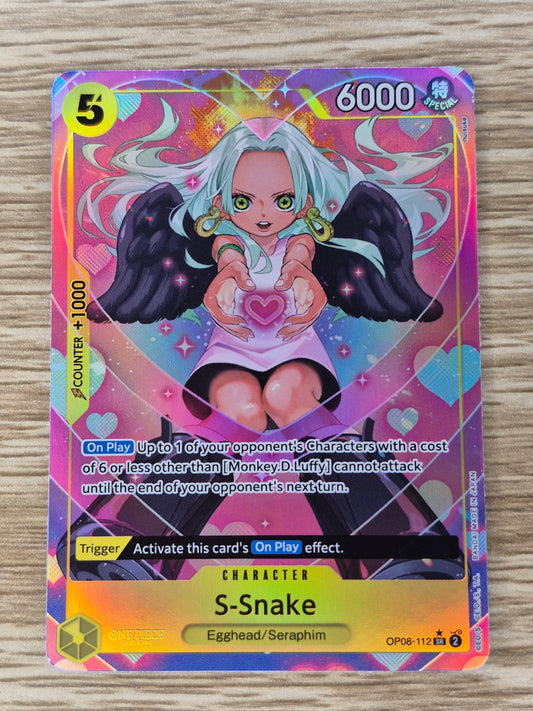S-Snake OP08-112 SR (Alt Art) Two Legends One Piece TCG Card Game