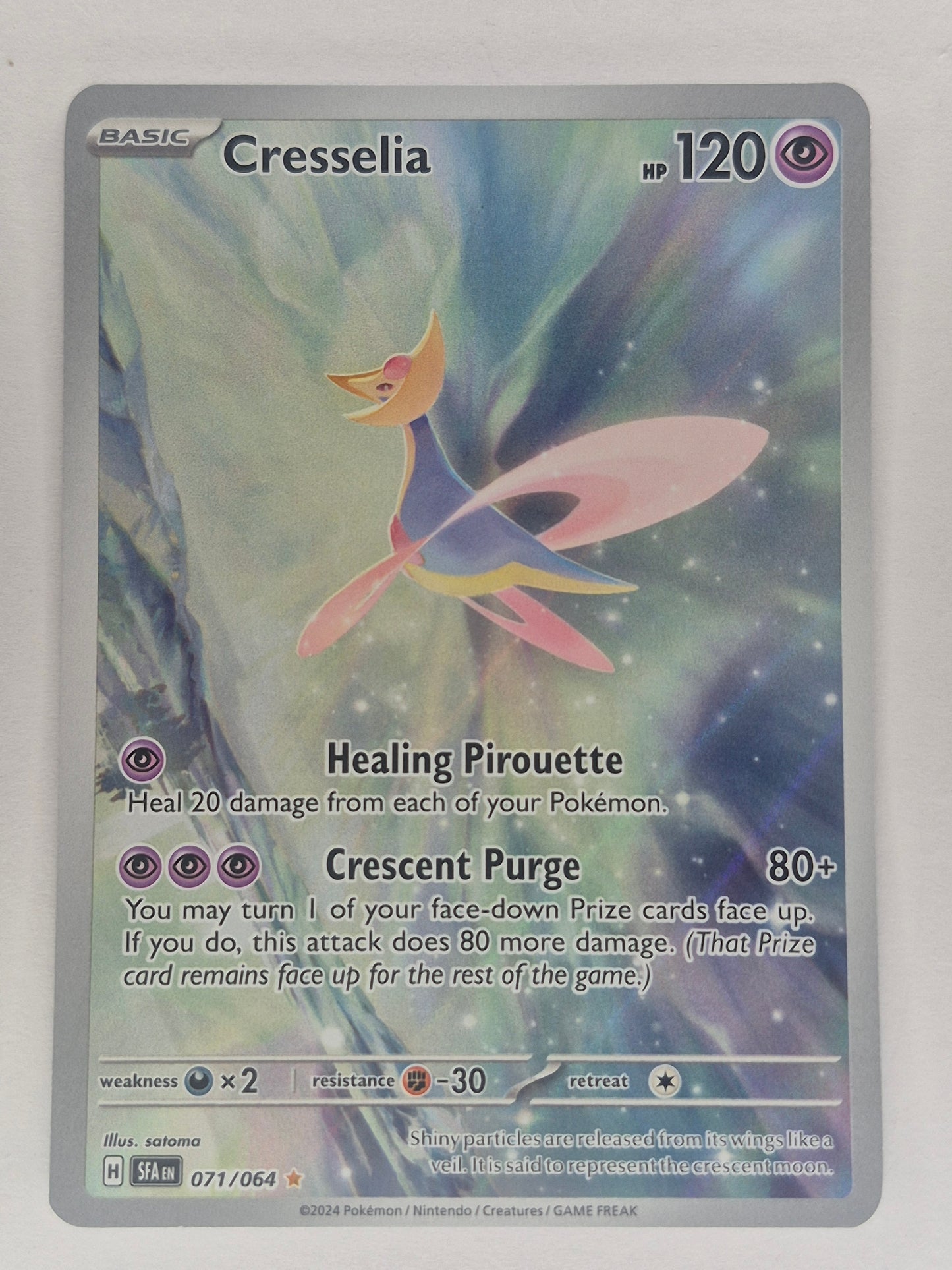 Cresselia 071/064 Illustration Rare IR  Shrouded Fable Pokemon NM