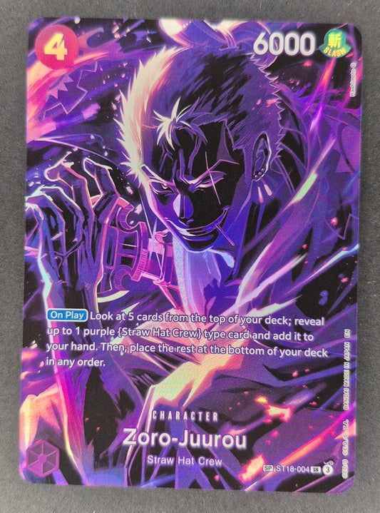 One-Piece Zoro-Juurou (SP) ST18-004 Legacy of the Master Foil NM