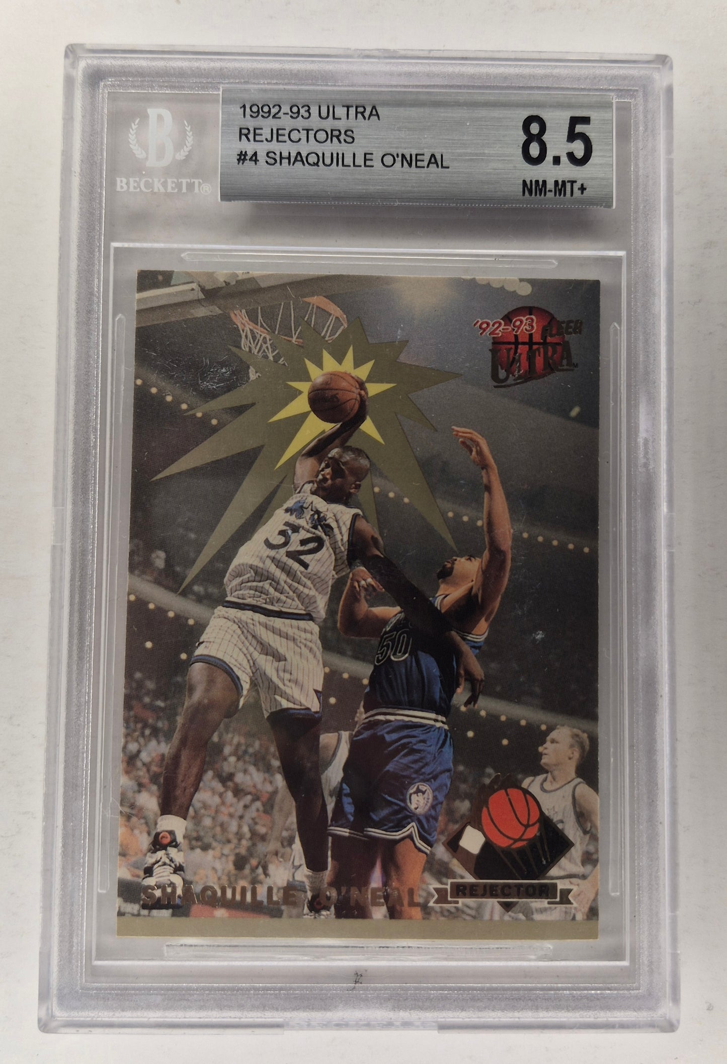 1992-93 FLEER ULTRA #4 Shaquille O'neal Rejectors Beckett 8.5 NM-MT+