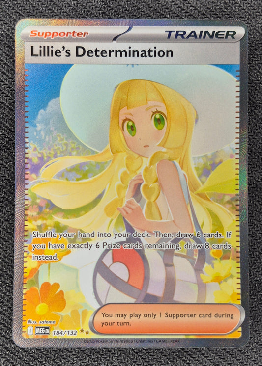 Pokemon TCG Lillie’s Determination 184/132 Mega Evolution SIR NM