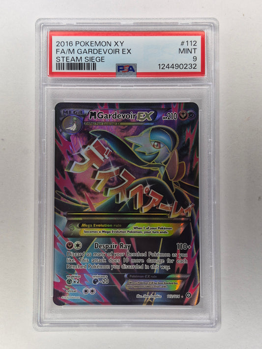 2016 Pokémon XY Steam Siege 112/114 Full Art Gardevoir Ex PSA 9