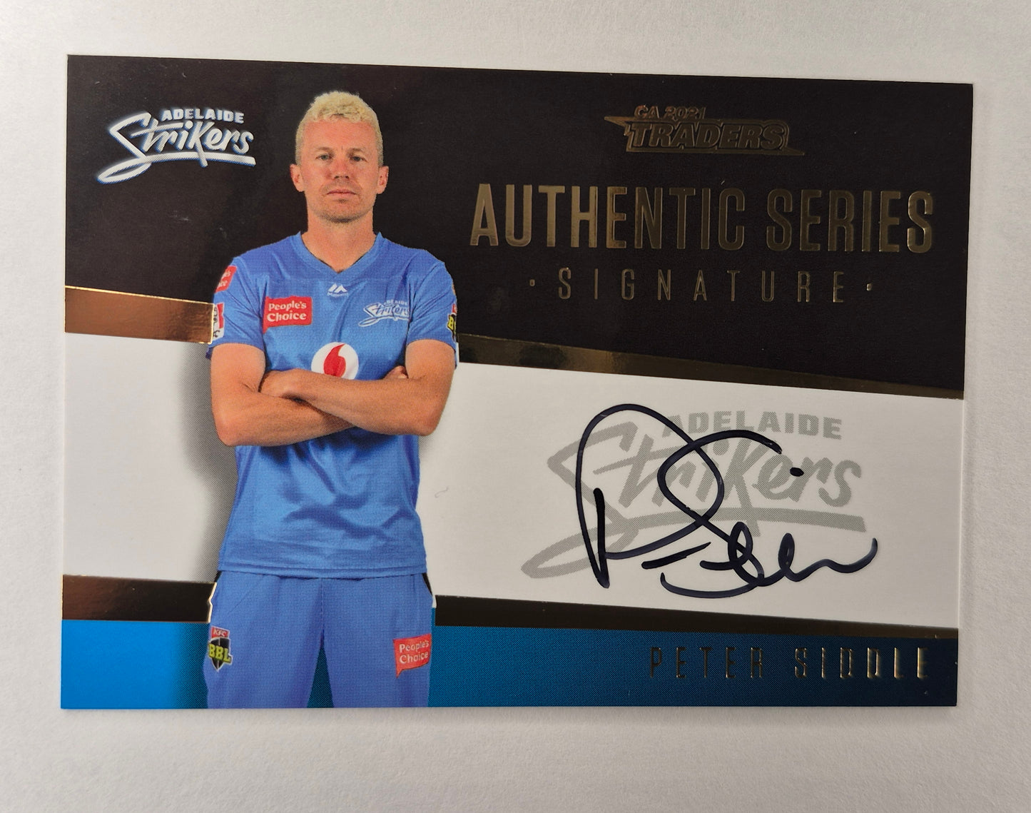 2021-22 CA Traders Authentic Series Signature Black"ASB 2/9" Peter Siddle(On Card)034/120