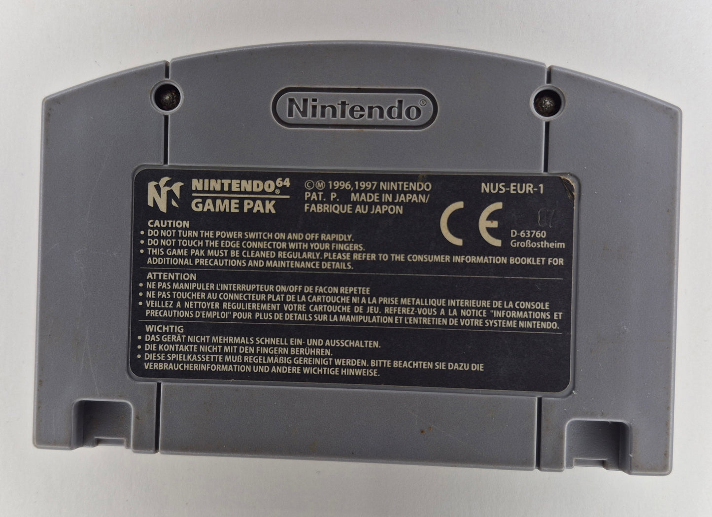 Nintendo N64 Pokémon Stadium Cart,Tested & Cleaned