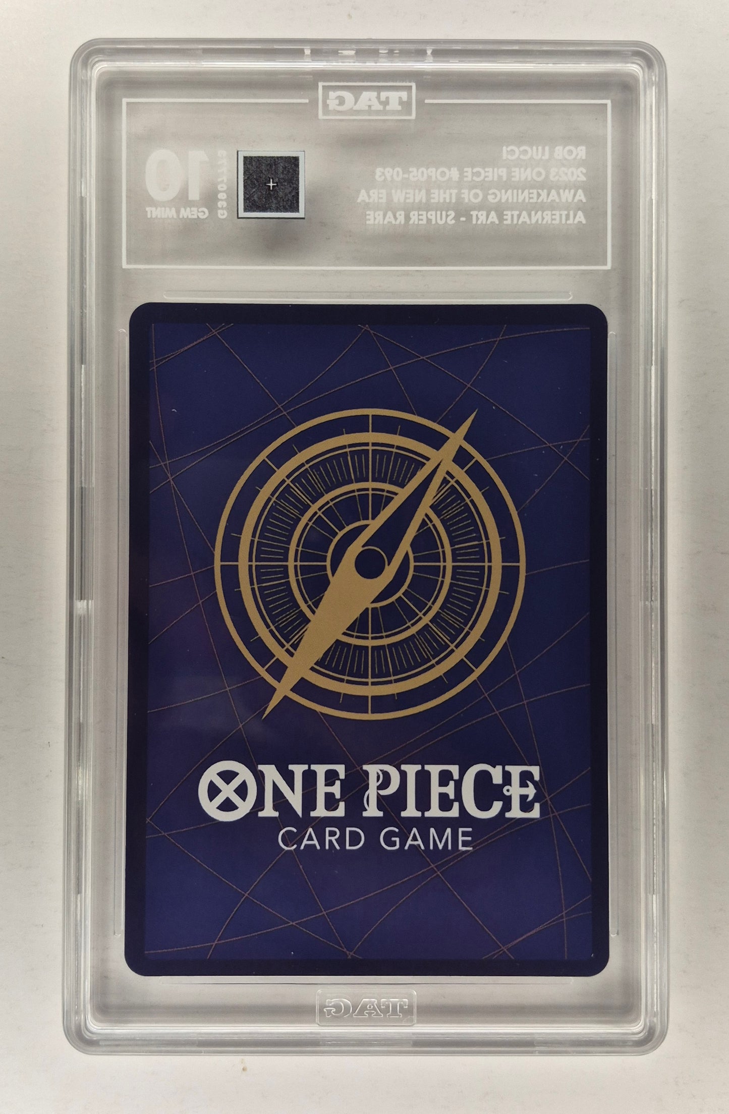 2023 One-Piece OP05-093 Rob Lucci SR Alt Art Awakening of the New Era TAG 10