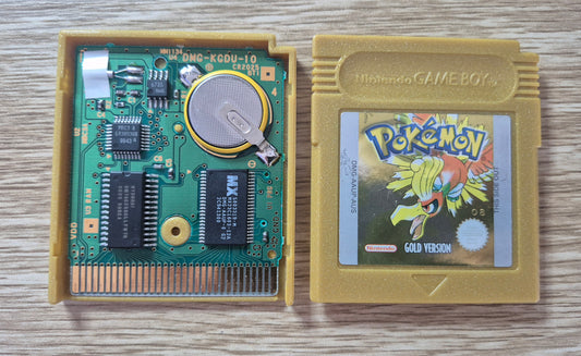 🔥  NEW BATTERY🔥 Pokemon Gold Version, Nintendo Gameboy AUS PAL Genuine