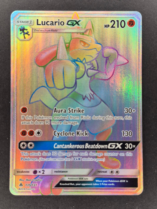Pokemon TCG - Lucario GX 135/131 Sun & Moon Forbidden Light LP