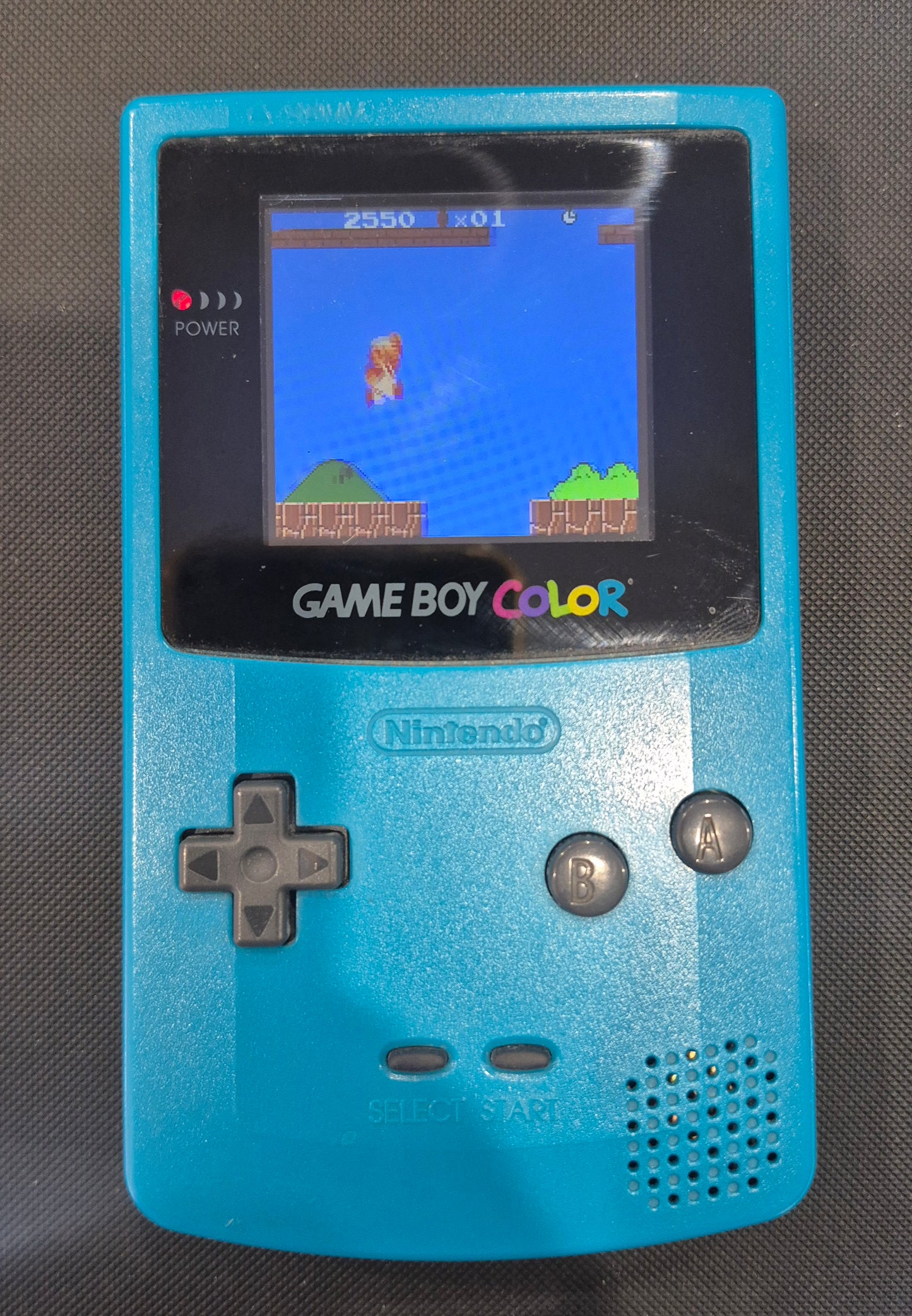 Nintendo Gameboy Color Console NEW Backlit Screen in Original Blue Case. Tested