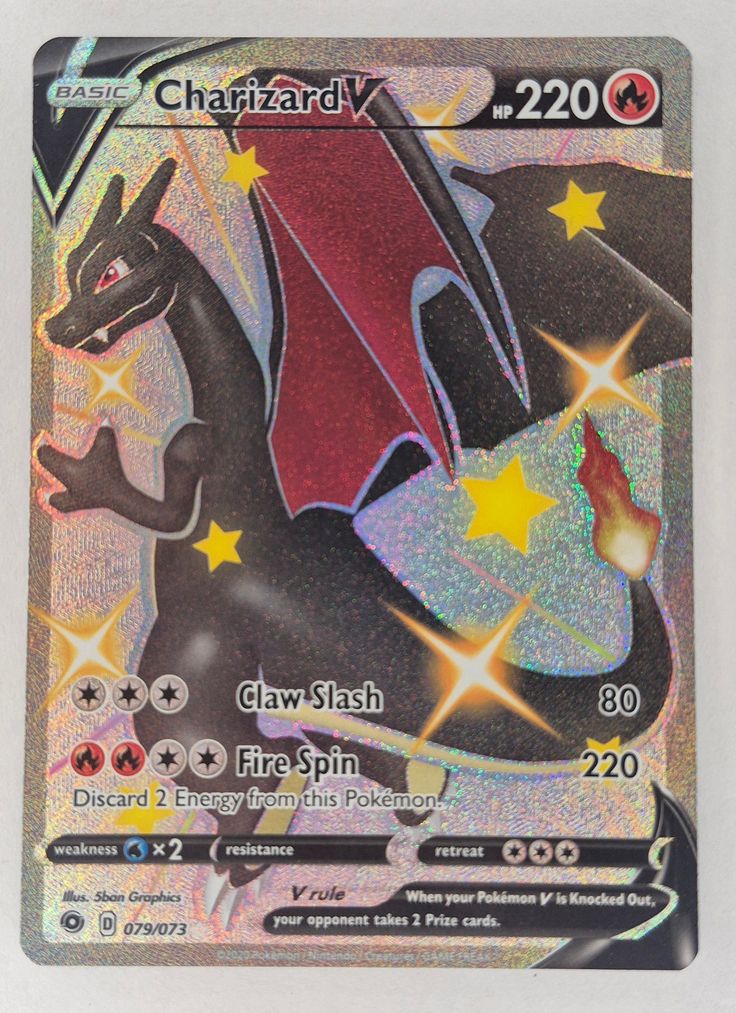 Charizard V 079/073 Shiny Vault Secret Rare - Shining Fates - Basic Pokémon - NM