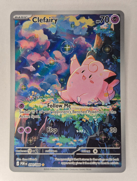 2026 Pokémon TCG Clefairy Illustration Rare 094/088 Perfect Order NM