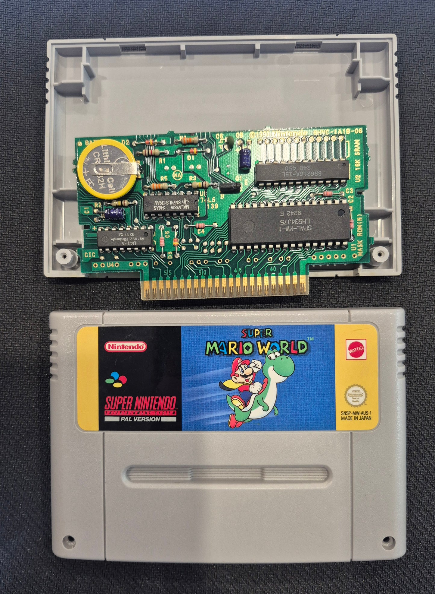 Nintendo Super Mario World - SNES Video Game Cartridge new Save Battery