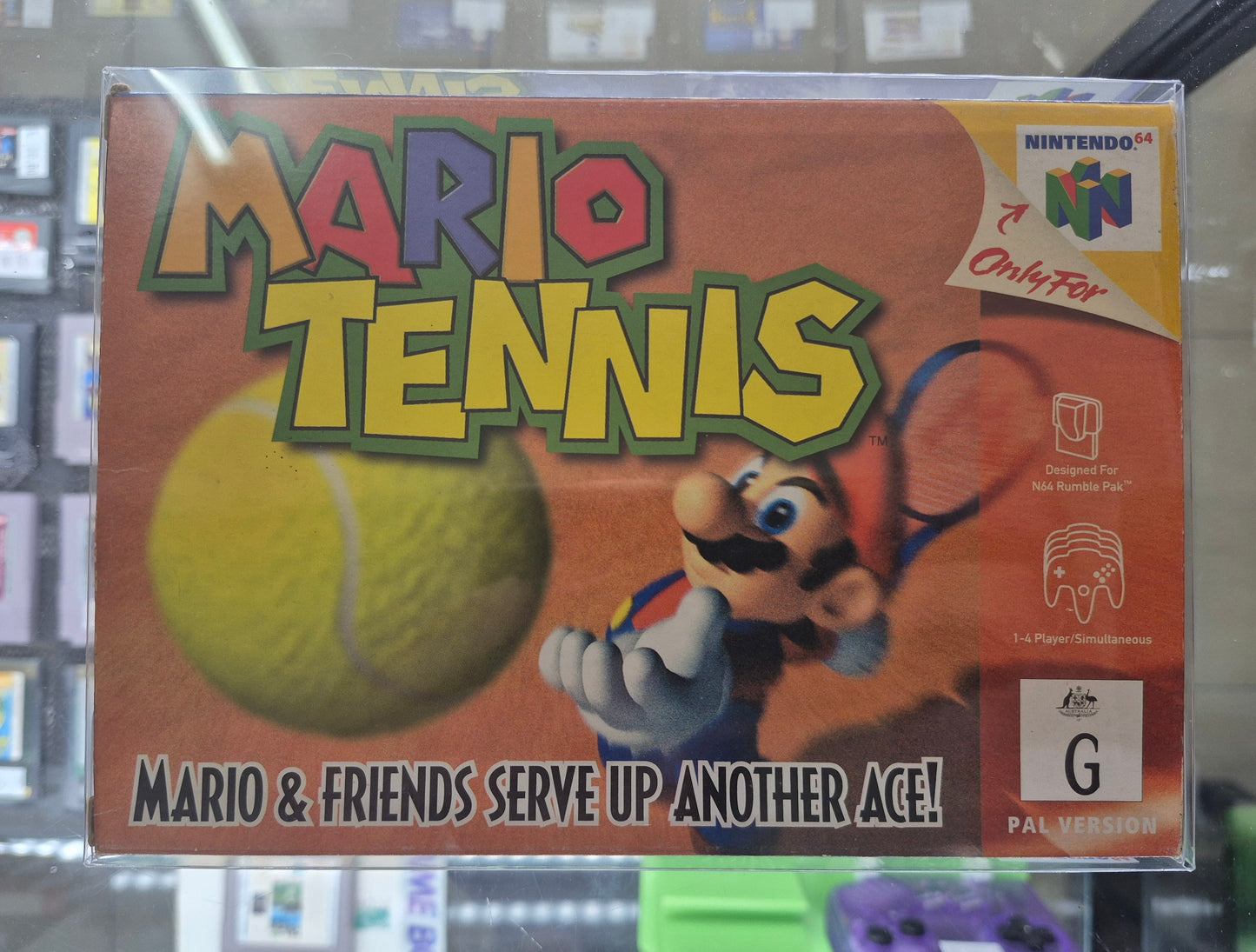 2000 Nintendo N64 (AUS PAL) Mario Tennis Complete in Box Cart like New