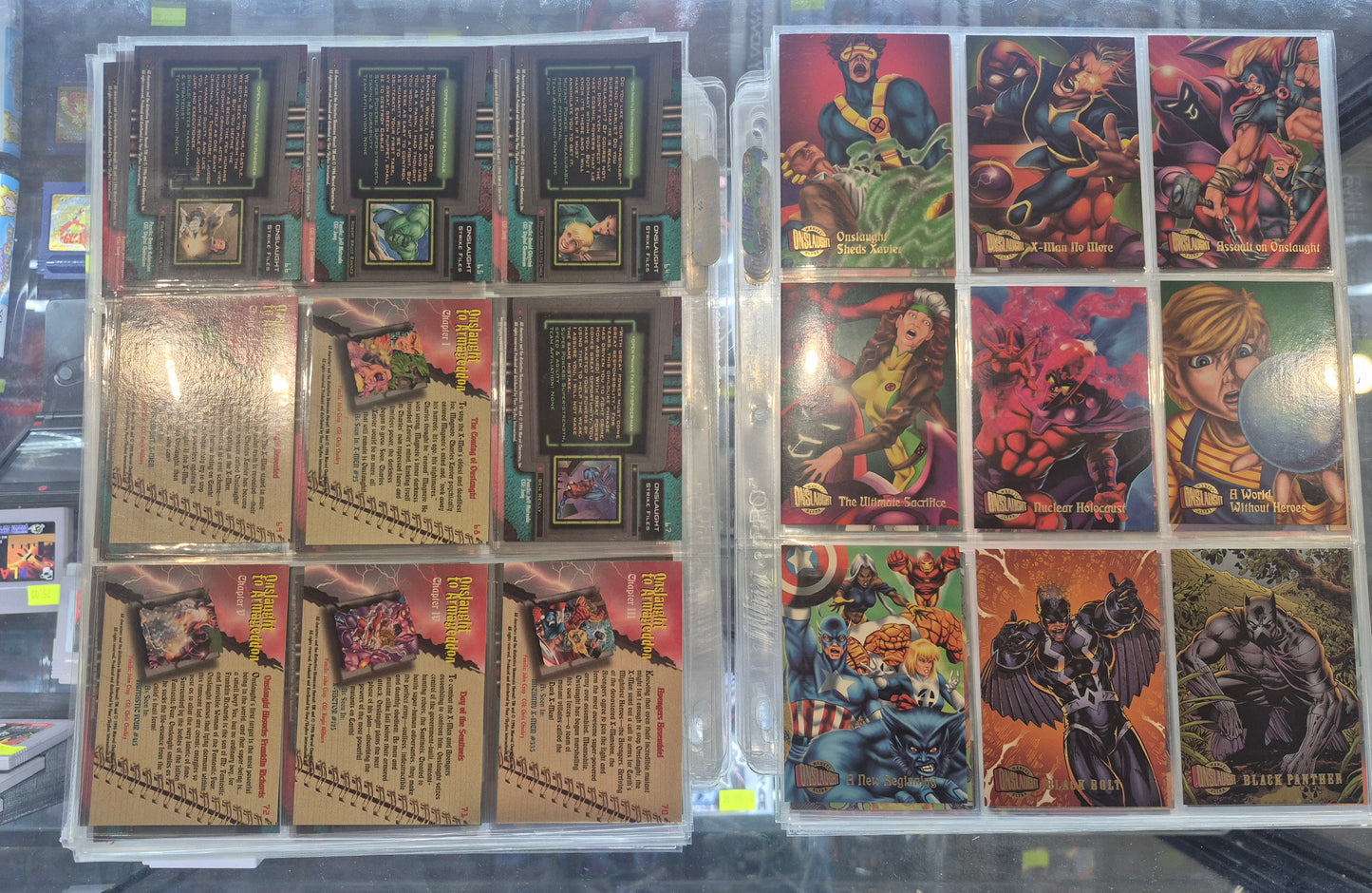 1996 Marvel Ultra Onslaught Full Set + Chase Cards NM/LP - 113 cards total