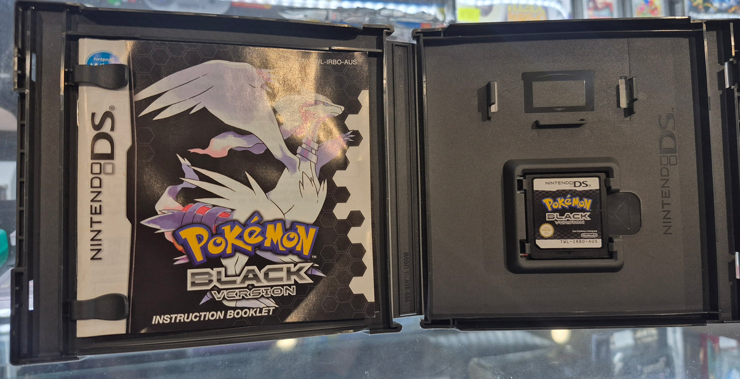2011 Nintendo DS Pokémon Black Version,manual AUS PAL In Box Tested