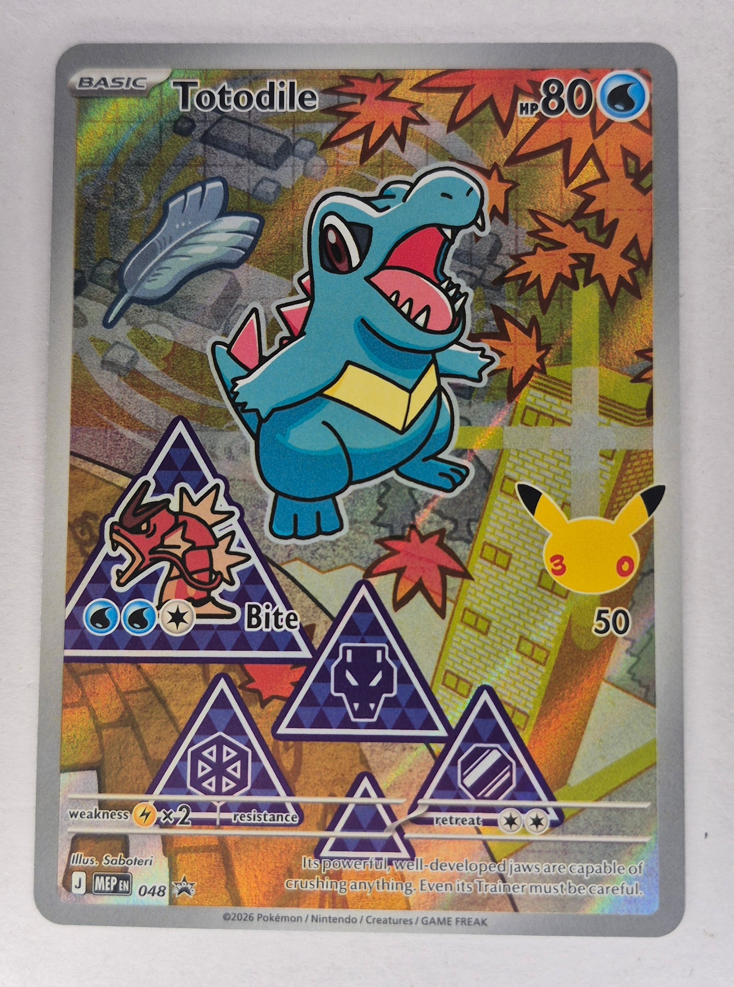 Totodile MEP 048 Promo Holo Pokemon Card NM