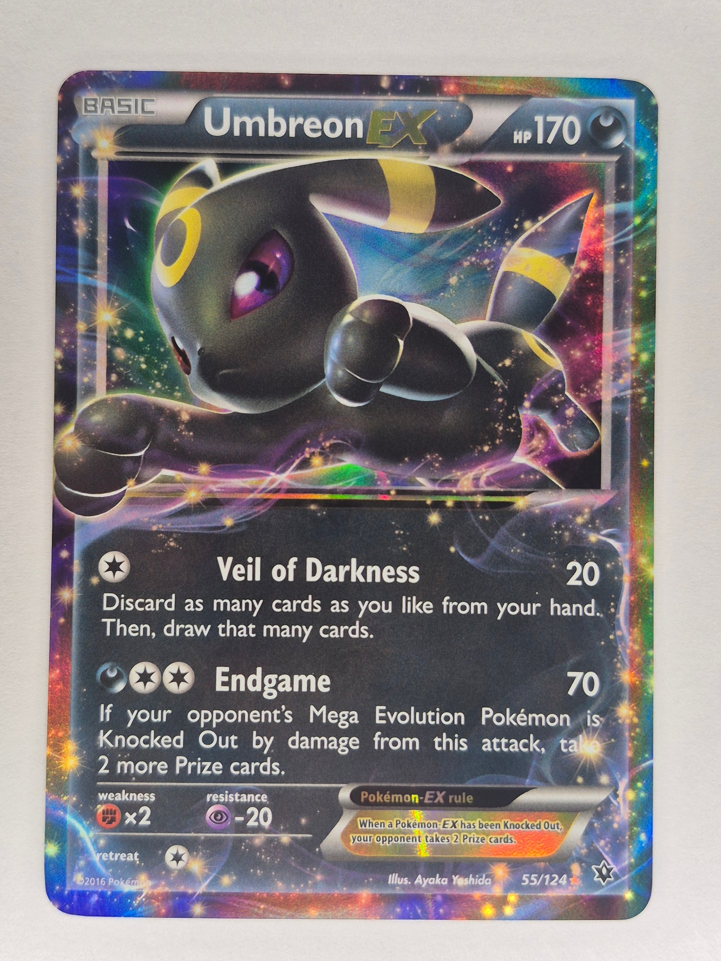 2016 Pokemon Umbreon EX Fates Collide 55/124