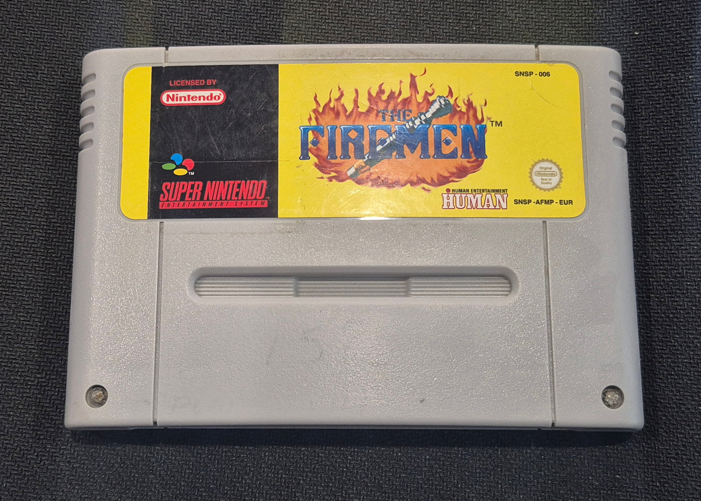 Nintendo SNES THE FIREMEN Human Entertainment Cart Tested & Cleaned