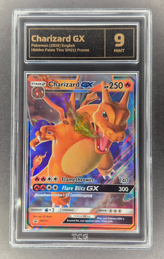2019 Pokemon Hidden Fates Tin SM211 Charizard GX Promo TCG 9