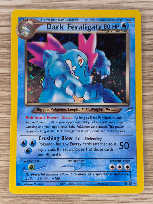 Dark Feraligatr - 5/105 - Neo Destiny - Unlimited - Holo Rare - NM