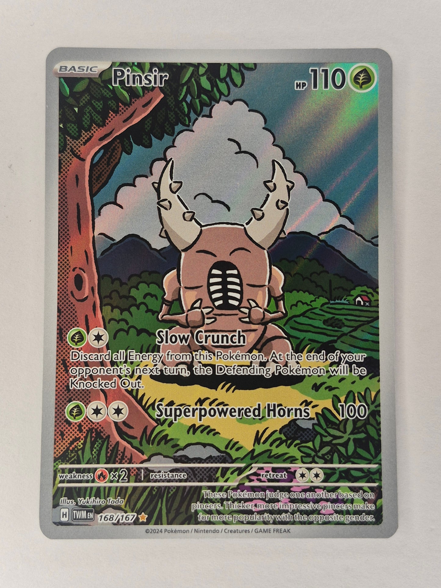 Pinsir 168/167 Pokémon S&V Twilight Masquerade Illustration Rare English NM