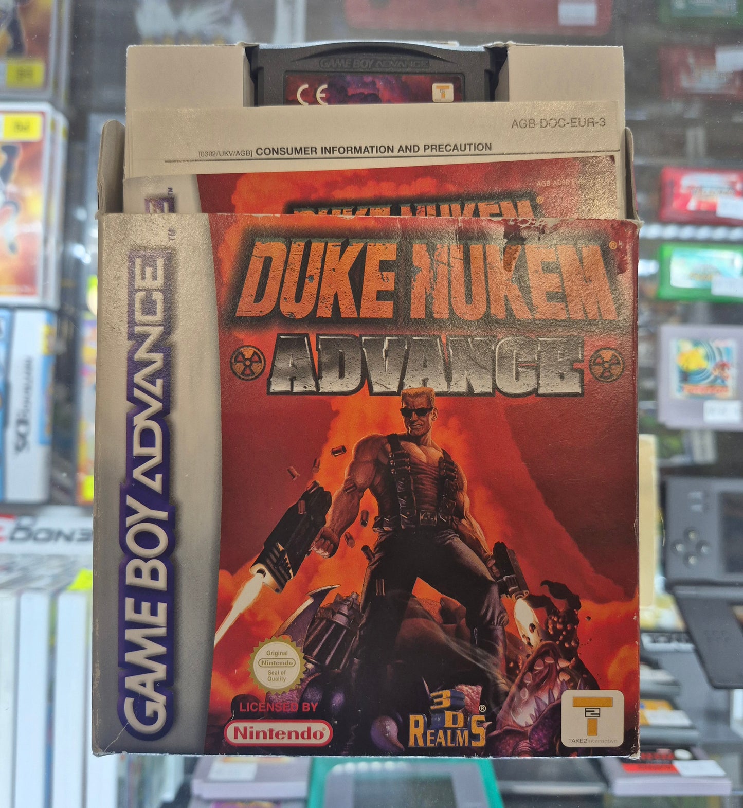 Duke Nukem Advance (Nintendo Game Boy Advance, 2002) - boxed w/ Manual # Tested EUR