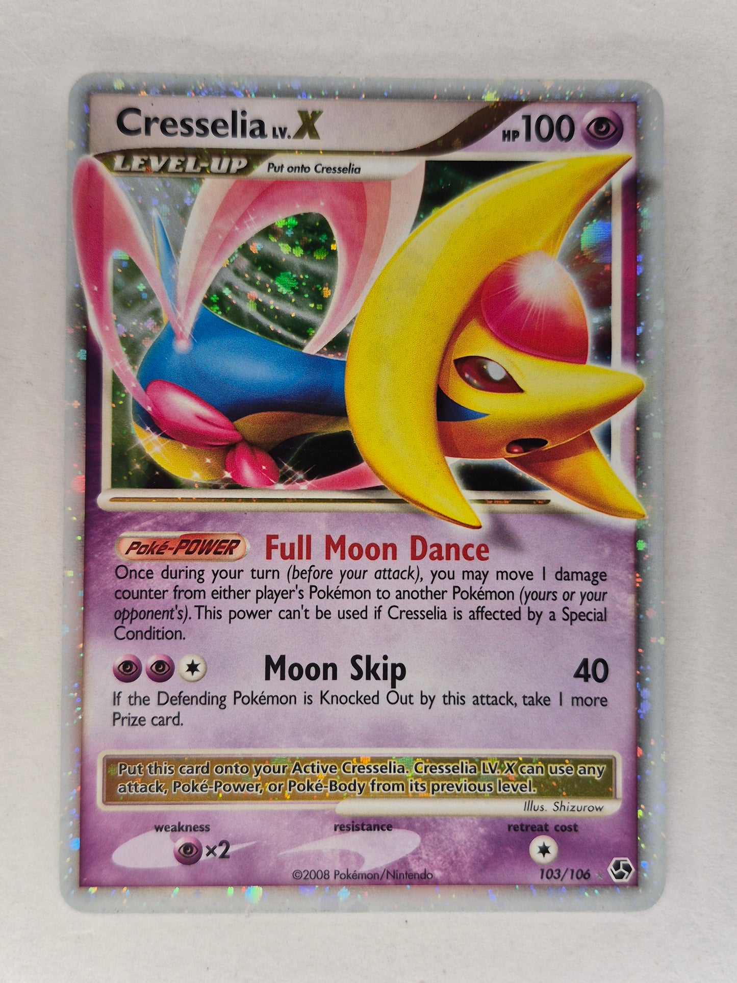 Pokemon TCG Cresselia LV. X - Great Encounters - 103/106  - LP