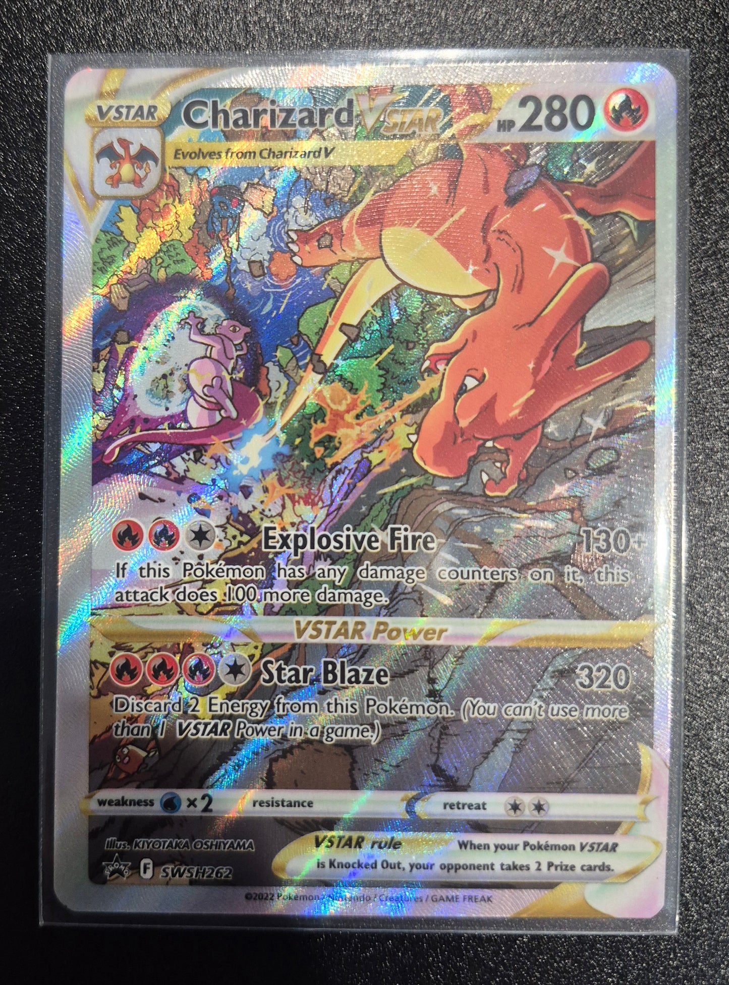 2022 Pokemon Black Star Promo SWSH262 Charizard Vstar Full Art(OC)