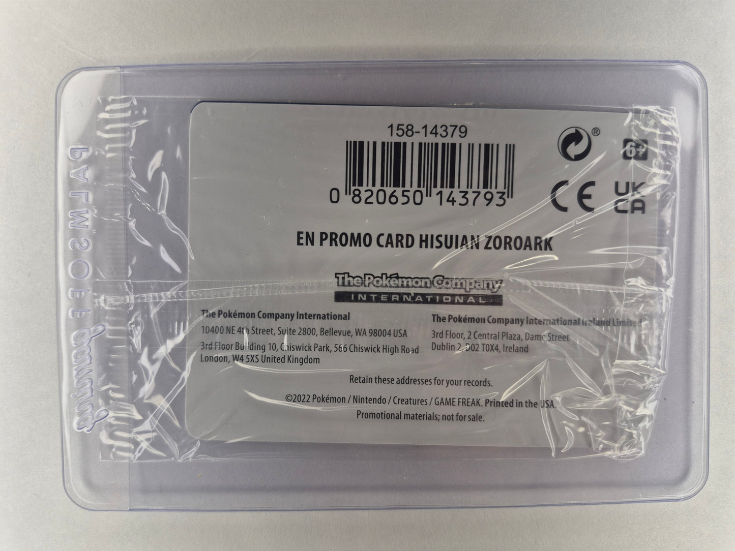 Hisuian Zoroark #76/196 Holo - EB Games Stamp Promo - Sealed