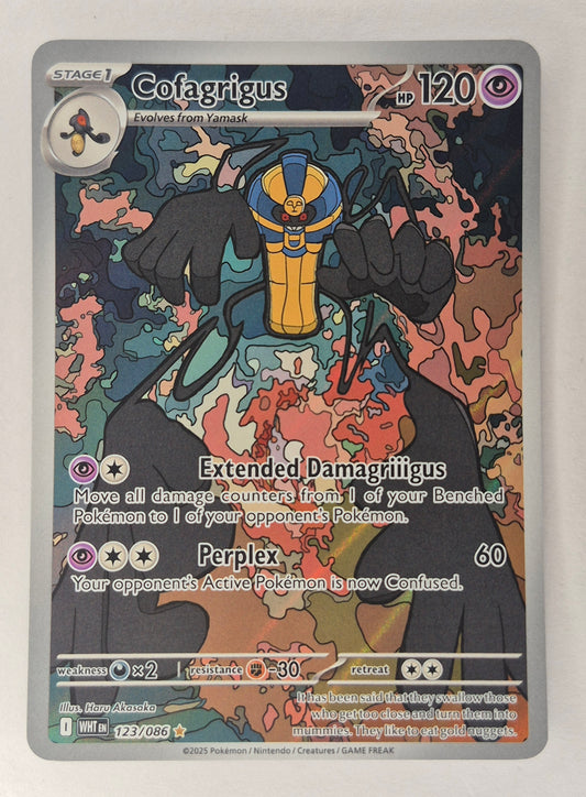 Cofagrigus 123/086 SV: White Flare Illustration Rare Holo Pokemon TCG NM