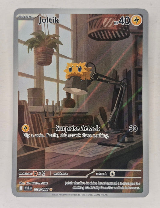 Joltik - 116/086 - Illustration Rare - White Flare - Pokemon Card - NM